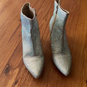Forever sequin boots size 8